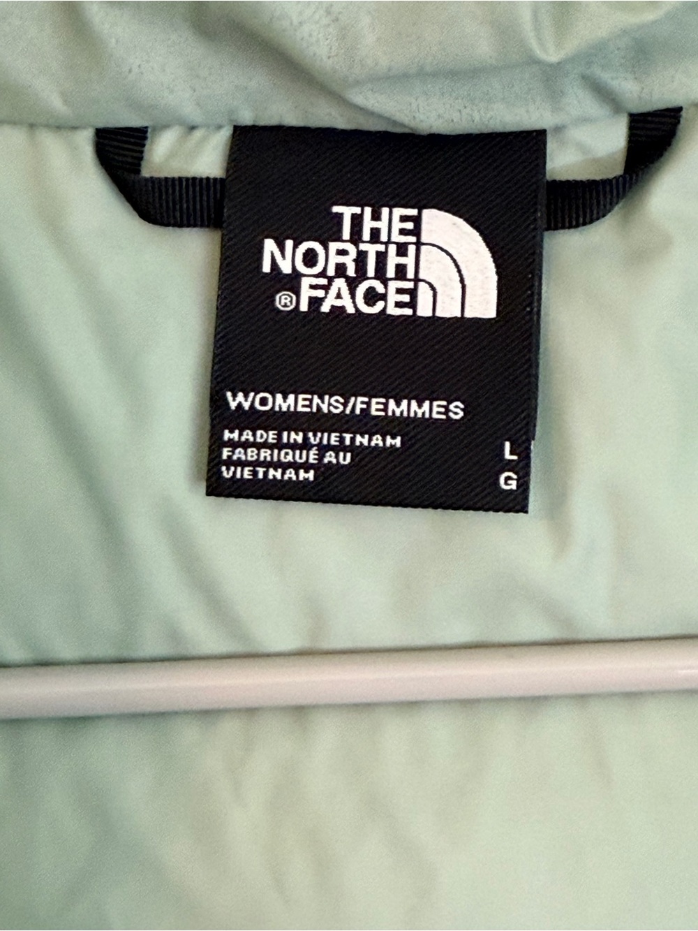 The North Face Women’s L Abstract Print Down Puffer Hooded Jacket - Picture 6 of 10